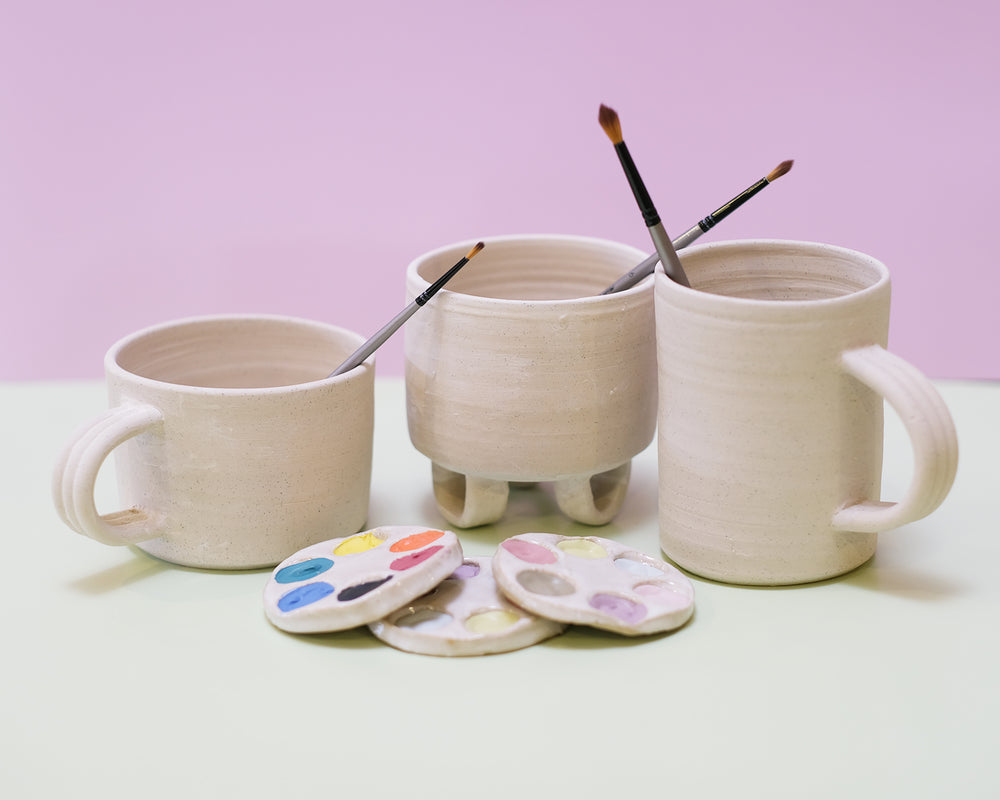 Paint your own pot made by our potters!